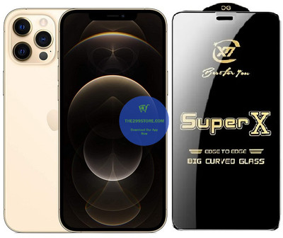 Blate Edge To Edge Tempered Glass for Apple IPhone 12 Pro Max, Super X Edge Glass, Super X Tempered Glass, Super X Screen Protector(Pack of 1)