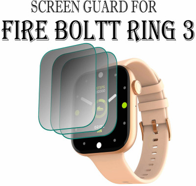 hirdesh Screen Guard for Fire-Boltt Ring 3 1.8 INCH(Pack of 3)
