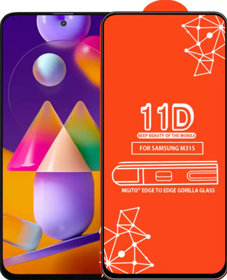 BRIGHTRON Edge To Edge Tempered Glass for Samsung Galaxy M31S(Pack of 1)