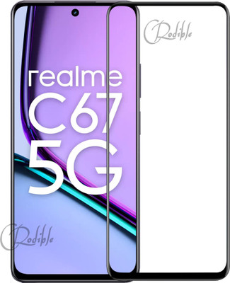 CRodible Edge To Edge Tempered Glass for Realme C67 5G(Pack of 1)