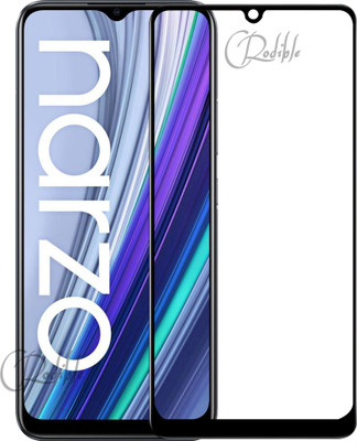 CRodible Edge To Edge Tempered Glass for Realme Narzo 30A(Pack of 1)