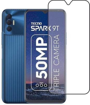 SPBR Edge To Edge Tempered Glass for Tecno Spark 9T(Pack of 1)