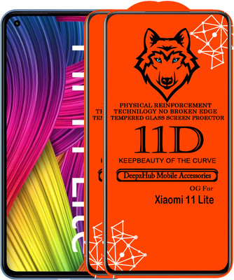 CRodible Edge To Edge Tempered Glass for Xiaomi Mi 11 Lite(Pack of 2)