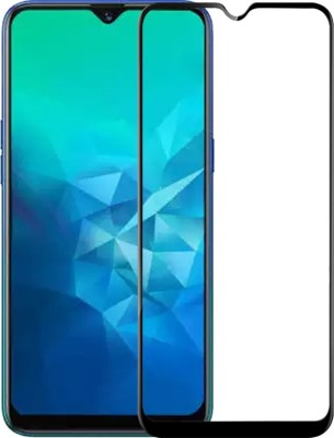 DMJHP Edge To Edge Tempered Glass for Realme C15(Pack of 1)