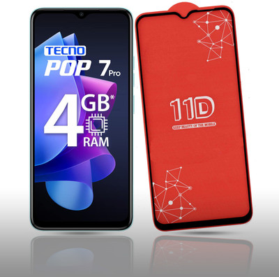 REDDWARF Edge To Edge Tempered Glass for Tecno POP 7 Pro(Pack of 1)