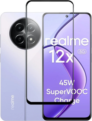 Flipkart SmartBuy Edge To Edge Tempered Glass for RealMe 12x 5G, realme 12 5G, Realme C65 5g(Pack of 1)
