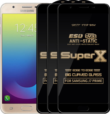 Qyist Edge To Edge Tempered Glass for Samsung Galaxy J7 Prime(Pack of 3)