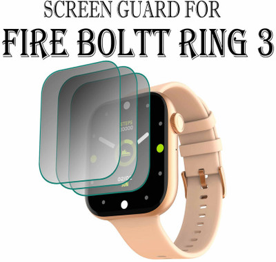 hirdesh Screen Guard for Fire-Boltt Ring 3 1.8 INCH(Pack of 3)