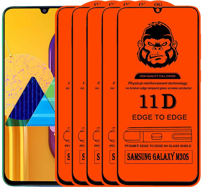 Xester Edge To Edge Tempered Glass for SAMSUNG GALAXY M30S(Pack of 5)