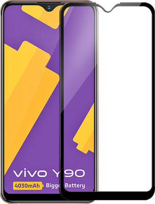 SRT Edge To Edge Tempered Glass for Vivo Y90(Pack of 1)
