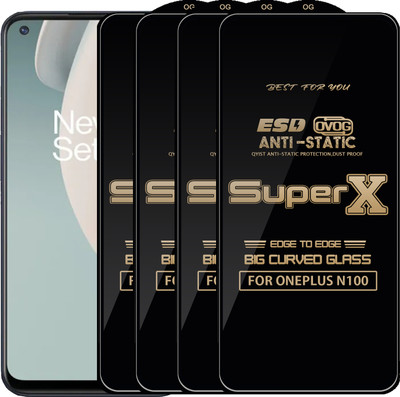 Qyist Edge To Edge Tempered Glass for ONEPLUS N100(Pack of 4)