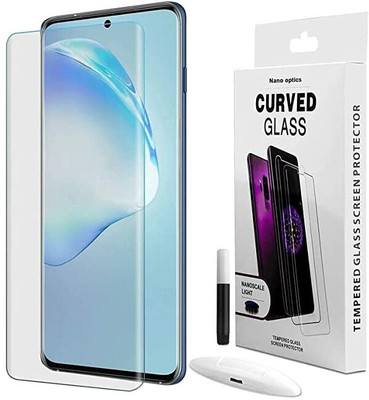 KadWaniya Edge To Edge Tempered Glass for Vivo V25 Pro 5G |Primium Quality Nano Optics Curved UV Glass With UV glue And Nano Scale UV light(Pack of 2)