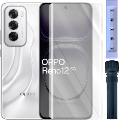 The Cozy Tempered Glass Guard for OPPO Reno 12, UV Tempered Glass(Pack of 1)