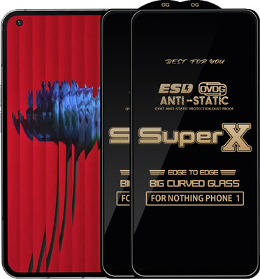 Qyist Edge To Edge Tempered Glass for NOTHING PHONE 1(Pack of 2)