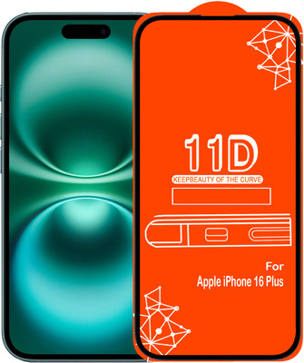 DeepzHub Edge To Edge Tempered Glass for iPhone 16 Plus(Pack of 1)