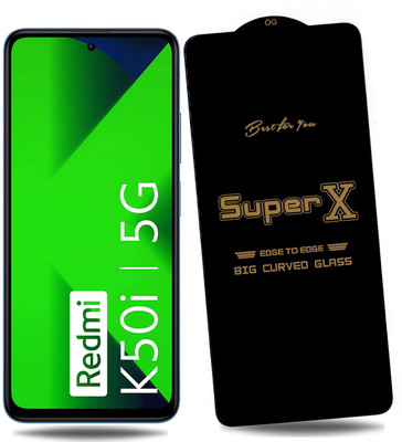 REDDWARF Edge To Edge Tempered Glass for Redmi K50i 5G(Pack of 1)