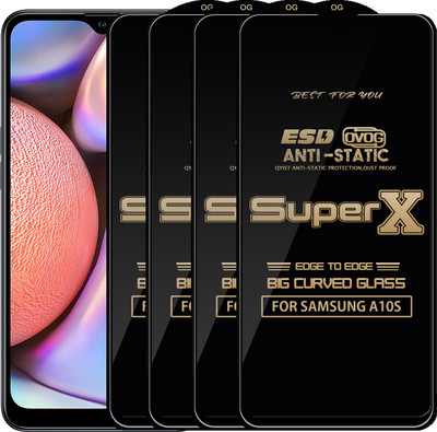 Qyist Edge To Edge Tempered Glass for SAMSUNG A10S(Pack of 4)