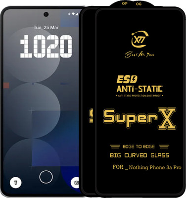 DeepzHub Edge To Edge Tempered Glass for Nothing Phone (3a) Pro(Pack of 2)