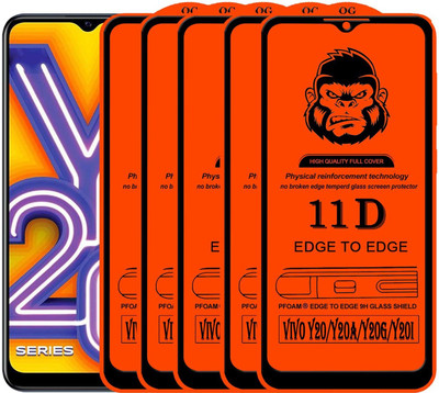 Xester Edge To Edge Tempered Glass for VIVO Y20(Pack of 5)