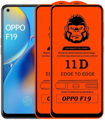 Donald Edge To Edge Tempered Glass for Oppo F19s(Pack of 1)
