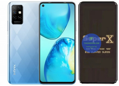 TELESHIELD Edge To Edge Tempered Glass for Infinix Note 8i, Super X Edge Glass, Super X Tempered Glass, Super X Screen Protector(Pack of 1)