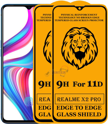 Xester Edge To Edge Tempered Glass for Realme X2 Pro(Pack of 2)