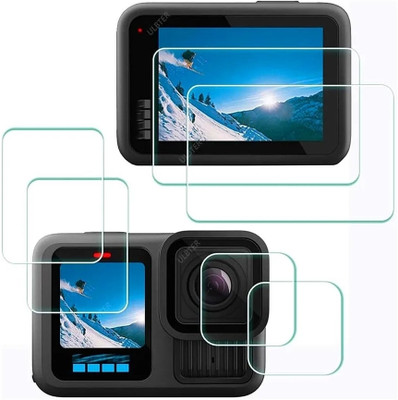 mavicair Front and Back Tempered Glass for GoPro Hero12 11 10 9 Dual-Layer Privacy Defender - 9H Tempered Glass Anti-Glare Full Coverage Front/Back With Anti-Shock(Pack of 1)