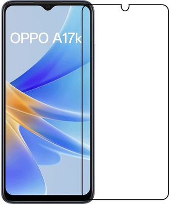ARMORX Edge To Edge Tempered Glass for OPPO A17K Smart Mobile Plastic And Fiber Impossible Flexible Tempered Glass OPPO A17K(Pack of 1)