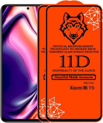 CRodible Edge To Edge Tempered Glass for Xiaomi Mi 11i(Pack of 2)