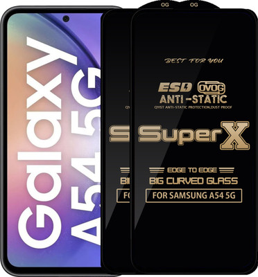 Qyist Edge To Edge Tempered Glass for SAMSUNG A54 5G(Pack of 2)