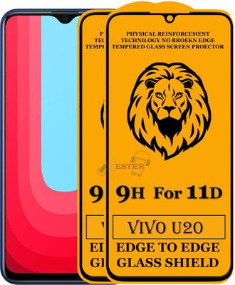 Xester Edge To Edge Tempered Glass for Vivo U20(Pack of 2)