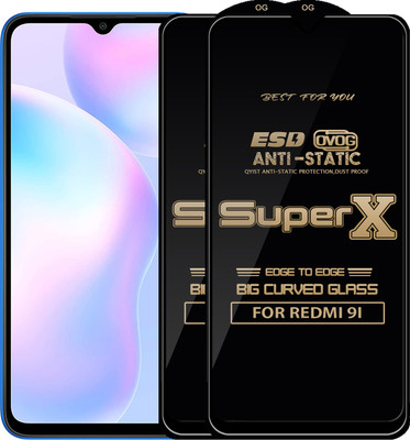 Qyist Edge To Edge Tempered Glass for REDMI 9I(Pack of 2)