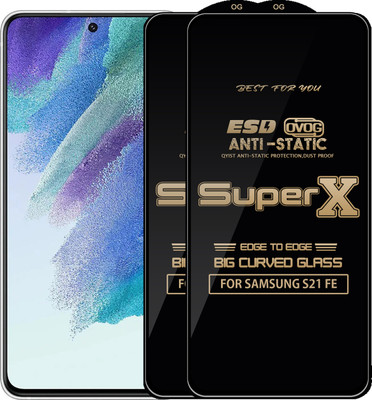 Qyist Edge To Edge Tempered Glass for SAMSUNG S21 FE(Pack of 2)