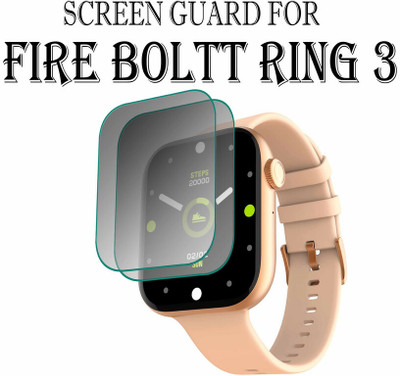 hirdesh Edge To Edge Screen Guard for Fire-Boltt Ring 3 1.8 INCH(Pack of 2)