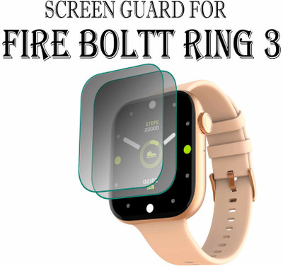 hirdesh Edge To Edge Screen Guard for Fire-Boltt Ring 3 1.8 INCH(Pack of 2)