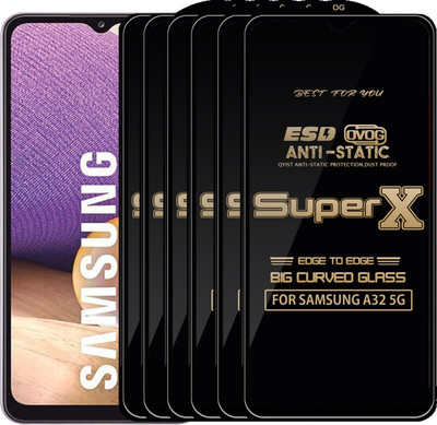 Qyist Edge To Edge Tempered Glass for SAMSUNG A32 5G(Pack of 6)