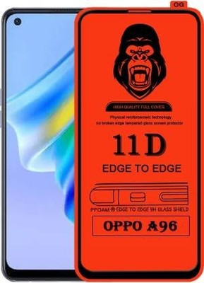 FlipSmartGuard Edge To Edge Tempered Glass for OPPO A96(Pack of 1)