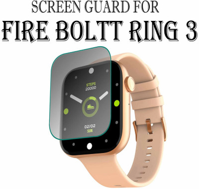 YCHROZE Edge To Edge Screen Guard for Fire-Boltt Ring 3 1.8 INCH(Pack of 1)