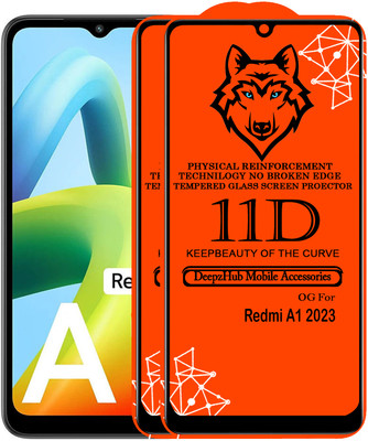 CRodible Edge To Edge Tempered Glass for Redmi A1 2023(Pack of 2)