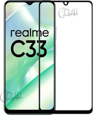 CRodible Edge To Edge Tempered Glass for Realme C33 2023(Pack of 1)