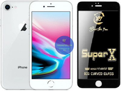 Blate Edge To Edge Tempered Glass for Apple IPhone 8, Super X Edge Glass, Super X Tempered Glass, Super X Screen Protector(Pack of 1)