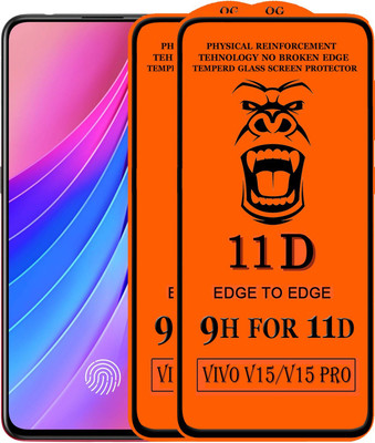 Xester Edge To Edge Tempered Glass for Vivo V15 Pro(Pack of 2)