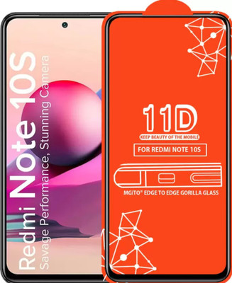 FlipSmartGuard Edge To Edge Tempered Glass for Redmi Note 10S(Pack of 1)