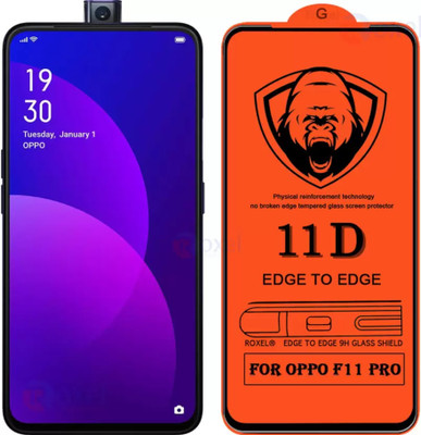 FlipSmartGuard Edge To Edge Tempered Glass for Oppo F11 Pro(Pack of 1)