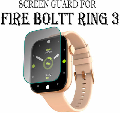 hirdesh Edge To Edge Screen Guard for Fire-Boltt Ring 3 1.8 INCH(Pack of 1)