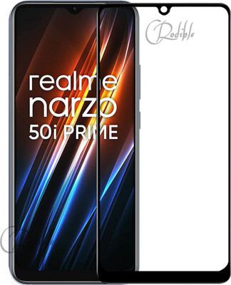 CRodible Edge To Edge Tempered Glass for Realme Narzo 50i Prime(Pack of 1)