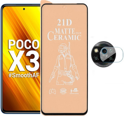REDDWARF Edge To Edge Tempered Glass for POCO X3(Pack of 1)