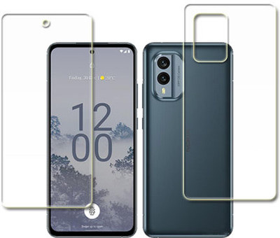 SOMTONE Front and Back Tempered Glass for Nokia X30(Pack of 1)