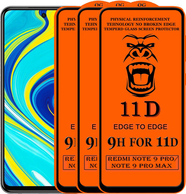EXISITERS Front and Back Screen Guard for Redmi Note 9 Pro(Pack of 3)