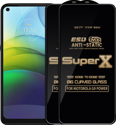 Qyist Edge To Edge Tempered Glass for MOTOROLA G9 POWER(Pack of 2)